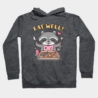 Cute Raccoon Getting Ready To Eat Well Trash Food Hoodie